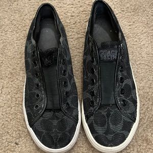 Coach slip on sneakers used fair condition